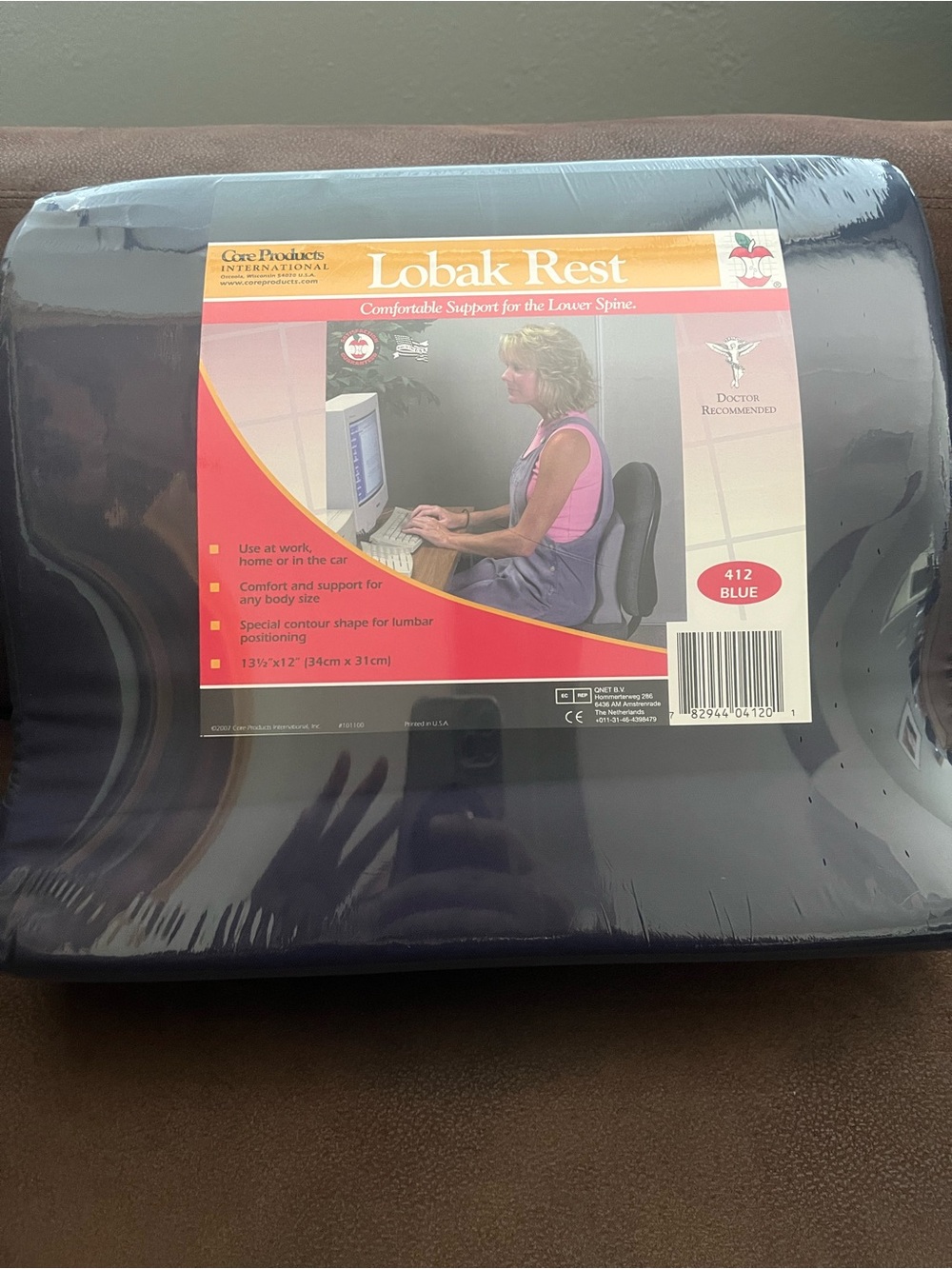 Lumbar Support Cushion - Blue